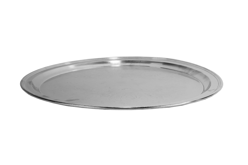 Round Silver Trays | A Classic Party Rental